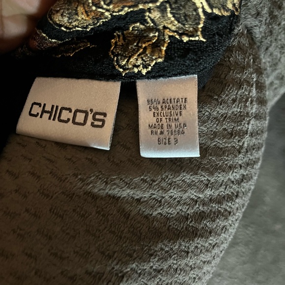 3/$15. Ladies Chico’s jacket Size 3 - Picture 5 of 5